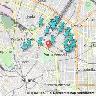 Mappa Viale Vittorio Veneto, 20124 Milano MI, Italia (0.8385)