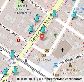 Mappa Corso Buenos Aires, 20129 Milano MI, Italia (0.1285)