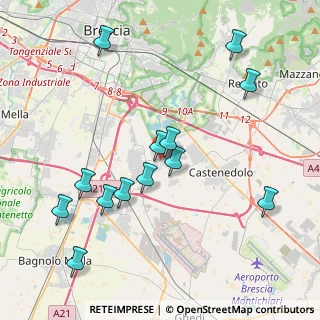 Mappa Via Rizze, 25010 Borgosatollo BS, Italia (4.27462)