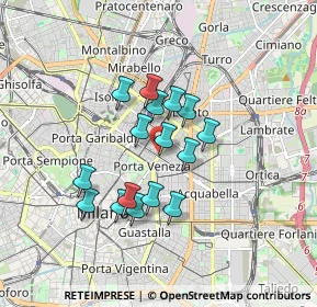 Mappa Viale Regina Giovanna angolo, 20129 Milano MI, Italia (1.33188)
