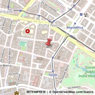 Mappa Via Andrea Appiani,  7, 20121 Milano, Milano (Lombardia)