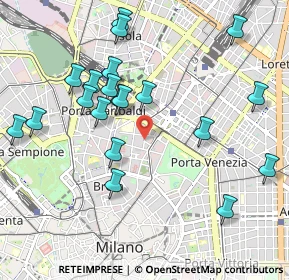 Mappa Via Bonaventura Cavalieri, 20121 Milano MI, Italia (1.0655)