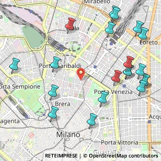 Mappa Via Andrea Appiani, 20121 Milano MI, Italia (1.4015)