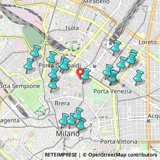 Mappa Via Andrea Appiani, 20121 Milano MI, Italia (1.032)