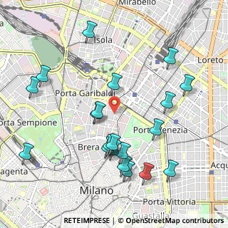Mappa Via Andrea Appiani, 20121 Milano MI, Italia (1.1055)