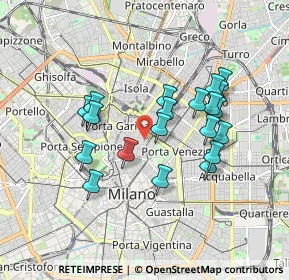 Mappa Via Bonaventura Cavalieri, 20121 Milano MI, Italia (1.585)