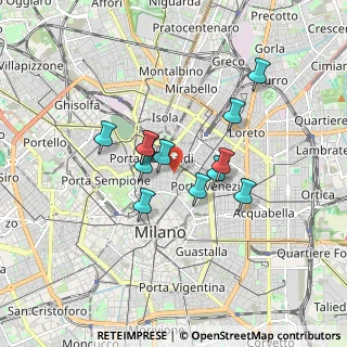 Mappa Via Andrea Appiani, 20121 Milano MI, Italia (1.31083)