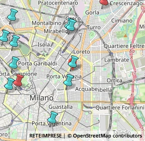 Mappa Piazzale Lavater, 20129 Milano MI, Italia (2.80167)