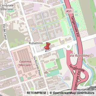 Mappa Via Raffaele Rubattino,  6, 20134 Milano, Milano (Lombardia)