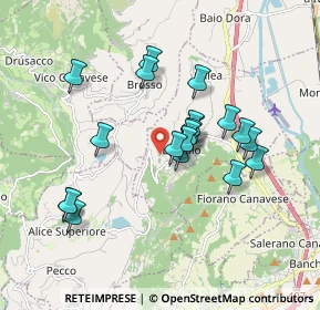 Mappa Via Valle di Brosso, 10010 Lessolo TO, Italia (1.5755)