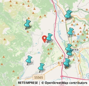 Mappa Via Valle di Brosso, 10010 Lessolo TO, Italia (4.57167)