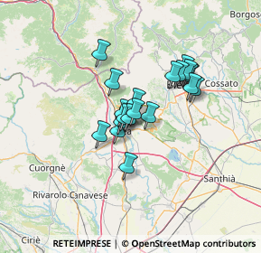 Mappa Via Montodo, 10015 Ivrea TO, Italia (9.4295)