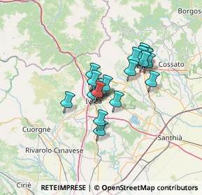Mappa Via Montodo, 10015 Ivrea TO, Italia (9.415)