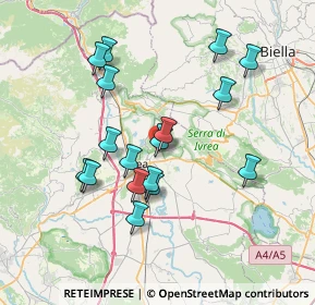 Mappa Via Montodo, 10015 Ivrea TO, Italia (6.86059)