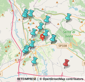 Mappa Via Montodo, 10015 Ivrea TO, Italia (3.58933)