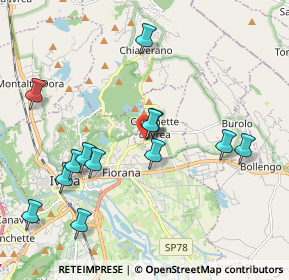 Mappa Via Montodo, 10015 Ivrea TO, Italia (2.08538)