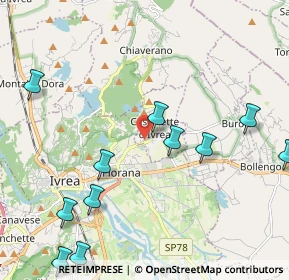 Mappa Via Montodo, 10015 Ivrea TO, Italia (2.57727)