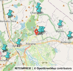 Mappa Via Montodo, 10015 Ivrea TO, Italia (2.79231)