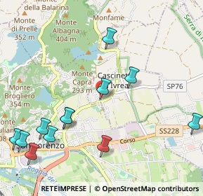 Mappa Via Montodo, 10015 Ivrea TO, Italia (1.24917)