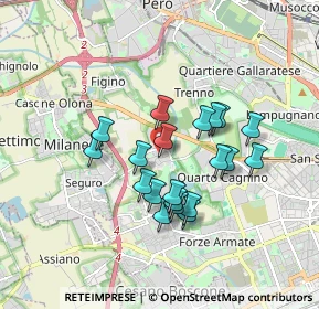 Mappa Via Arpino, 20100 Milano MI, Italia (1.4565)