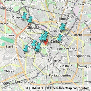 Mappa Viale Elvezia, 20154 Milano MI, Italia (1.4725)
