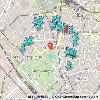 Mappa Viale Elvezia, 20154 Milano MI, Italia (0.4995)