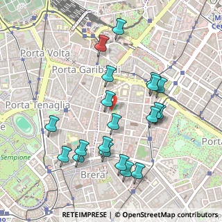 Mappa Via della Moscova, 20124 Milano MI, Italia (0.4985)