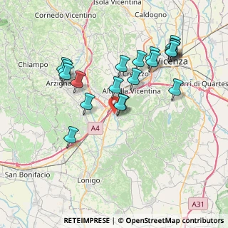 Mappa Via Molinetto, 36040 Brendola VI, Italia (7.517)