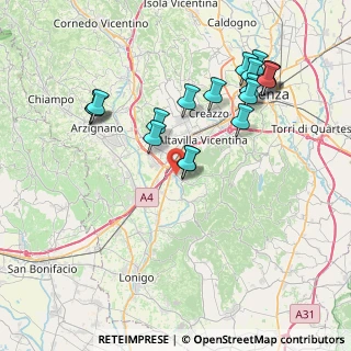 Mappa Via Molinetto, 36040 Brendola VI, Italia (7.94)