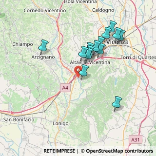 Mappa Via Molinetto, 36040 Brendola VI, Italia (7.15643)