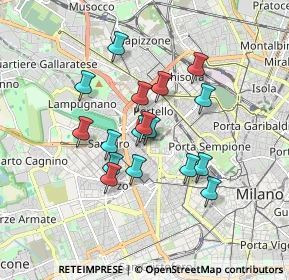 Mappa P.za Arduino, 20149 Milano MI, Italia (1.39235)