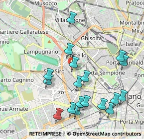 Mappa P.za Arduino, 20149 Milano MI, Italia (2.17667)