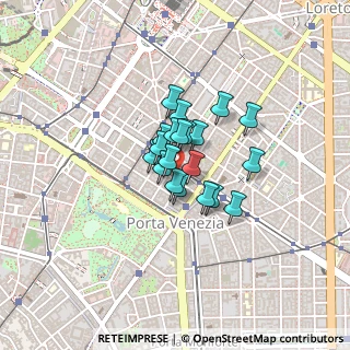 Mappa Via Lecco, 20124 Milano MI, Italia (0.233)