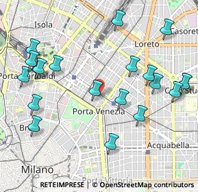 Mappa Via Palazzi, 20129 Milano MI, Italia (1.2005)