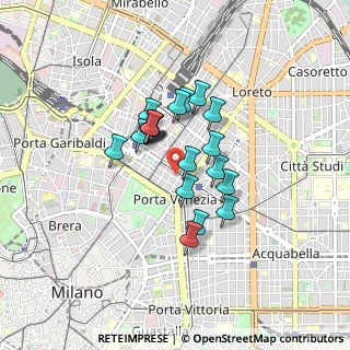 Mappa Via Lecco, 20124 Milano MI, Italia (0.6045)