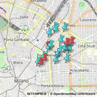 Mappa Via Lecco, 20124 Milano MI, Italia (0.689)