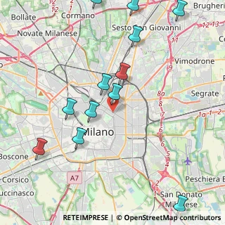 Mappa Via Lecco, 20124 Milano MI, Italia (5.53071)