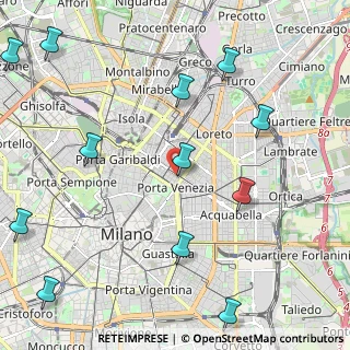 Mappa Via Lecco, 20124 Milano MI, Italia (2.89333)