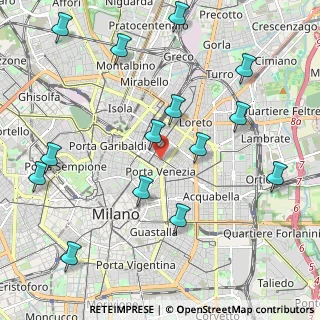 Mappa Via Lecco, 20124 Milano MI, Italia (2.48429)