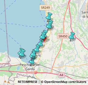 Mappa Strada della Ponta, 37017 Lazise VR, Italia (3.09385)