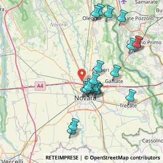 Mappa Via 13 Martiri, 28100 Novara NO, Italia (8.214)