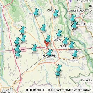 Mappa Via Tredici Martiri, 28100 Novara NO, Italia (9.0915)