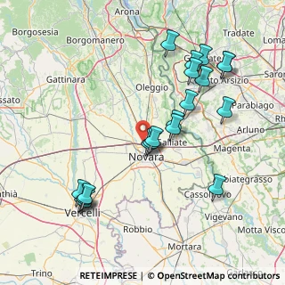 Mappa Via 13 Martiri, 28100 Novara NO, Italia (16.768)