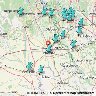 Mappa Via 13 Martiri, 28100 Novara NO, Italia (19.44059)