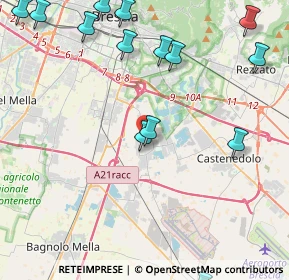 Mappa Via Madonnina, 25010 Borgosatollo BS, Italia (5.9975)