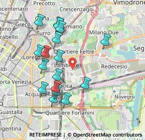 Mappa , 20134 Milano MI, Italia (1.86529)