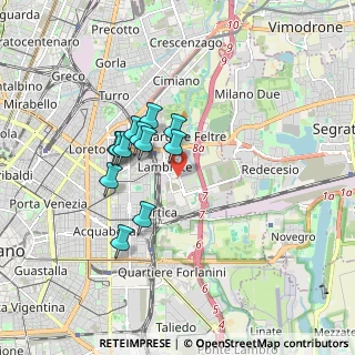 Mappa , 20134 Milano MI, Italia (1.36917)