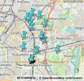 Mappa Via Caduti di Marcinelle, 20134 Milano MI, Italia (1.8865)