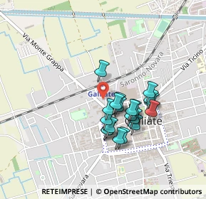 Mappa Via A. Varzi, 28066 Galliate NO, Italia (0.3465)
