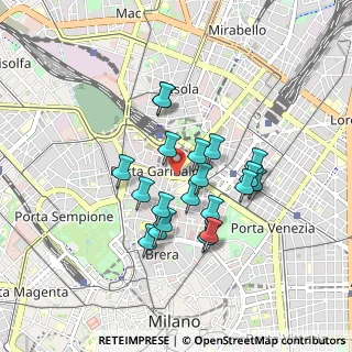 Mappa Via Melchiorre Gioia, 20121 Milano MI, Italia (0.719)